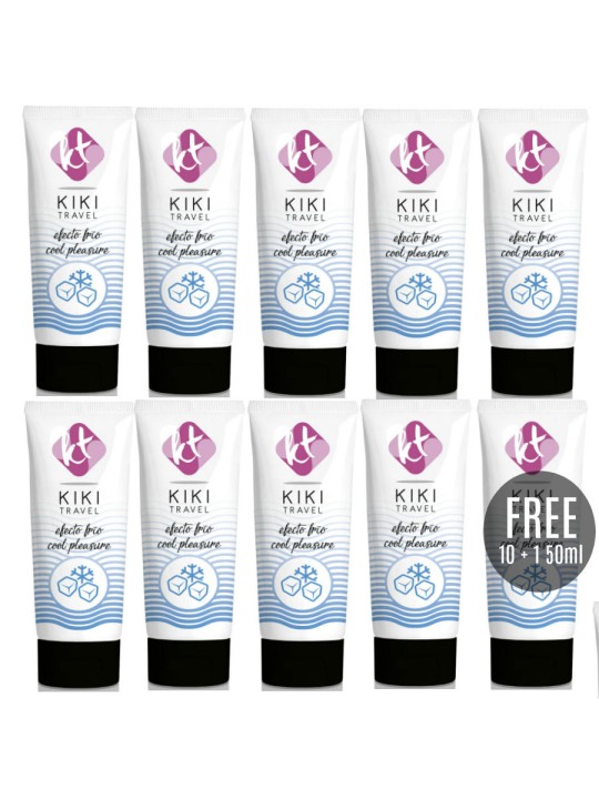 KIKI TRAVEL GEL DESLIZANTE EFECTO FRIO INTENSIFICADOR 50 ML 10 1 GRATIS