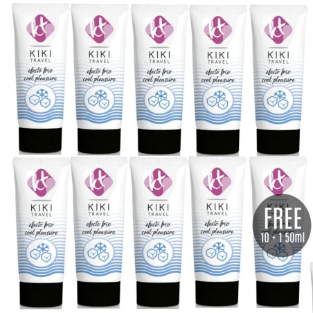 KIKI TRAVEL GEL DESLIZANTE EFECTO FRIO INTENSIFICADOR 50 ML 10 1 GRATIS