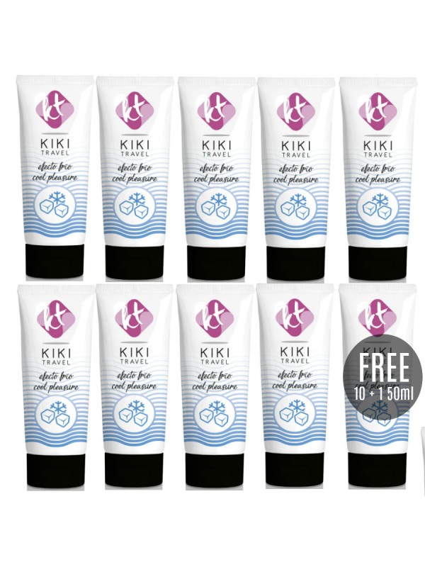 KIKI TRAVEL GEL DESLIZANTE EFECTO FRIO INTENSIFICADOR 50 ML 10 1 GRATIS