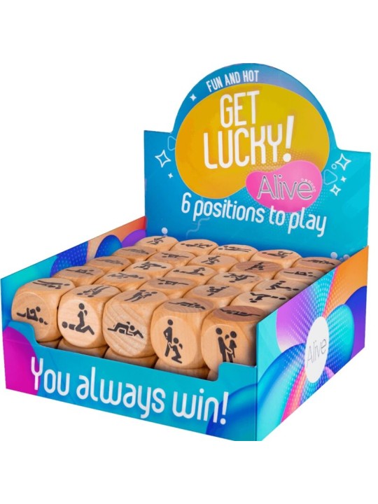 ALIVE GET LUCKY DADO 6 POSICIONES PACK 50 UNIDADES