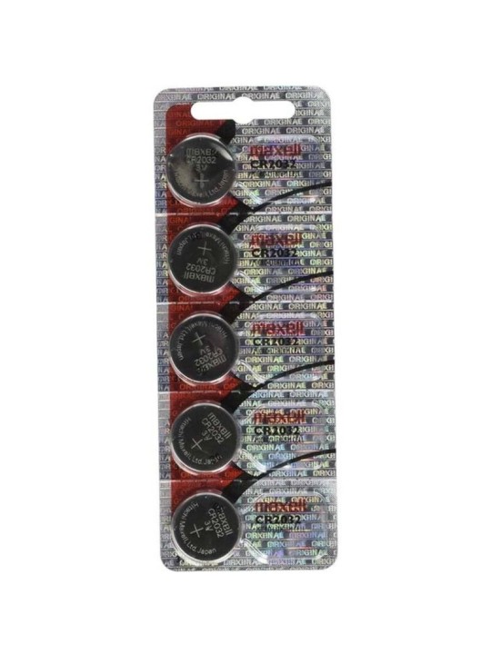 MAXELL PILA BOTON LITIO CR2032 3V BLISTER 5 UNIDADES