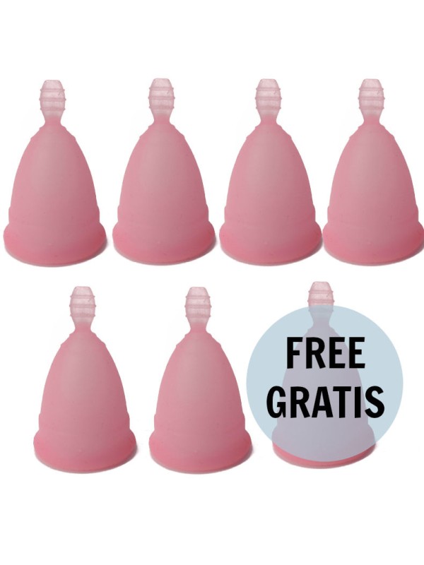 NINA KIKI COPA MENSTRUAL TALLA S ROSA 6 1 GRATIS