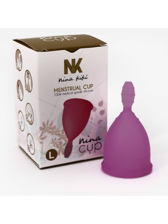 NINA KIKI COPA MENSTRUAL TALLA L LILA 6 1 GRATIS