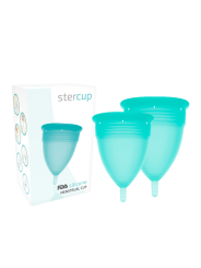 STERCUP PACK COPA MENSTRUAL SILICONA FDA TALLA S L AQUAMARINA
