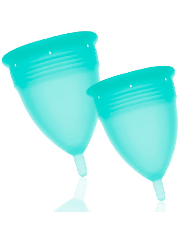 STERCUP PACK COPA MENSTRUAL SILICONA FDA TALLA S L AQUAMARINA