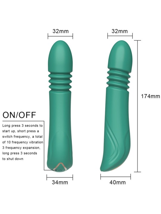 ARMONY VIBRADOR THRUSTING PUNTO G VERDE