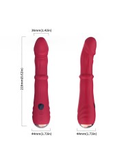 ARMONY DILDO VIBRADOR ESTIMULADOR PUNTO A TERMOAJUSTABLE ROJO
