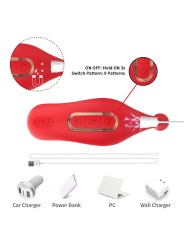 ARMONY VIBRADOR ANAL PANTY ESTIMULADOR PUNTO C Y G CONTROL REMOTO ROJO