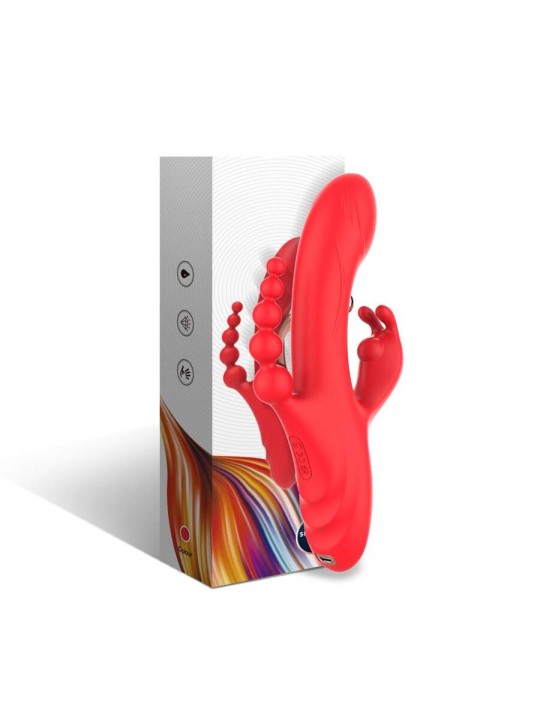 ARMONY VIBRADOR ESTIMULADOR PUNTO G Y CLITORIS ROJO