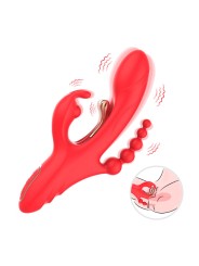 ARMONY VIBRADOR ESTIMULADOR PUNTO G Y CLITORIS ROJO