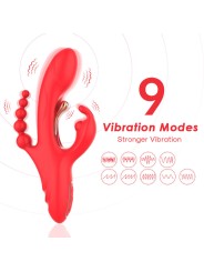 ARMONY VIBRADOR ESTIMULADOR PUNTO G Y CLITORIS ROJO
