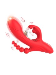 ARMONY VIBRADOR ESTIMULADOR PUNTO G Y CLITORIS ROJO