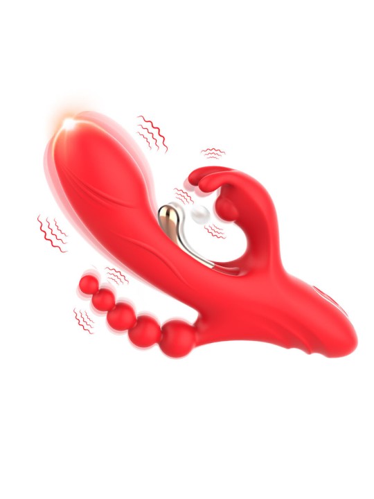 ARMONY VIBRADOR ESTIMULADOR PUNTO G Y CLITORIS ROJO