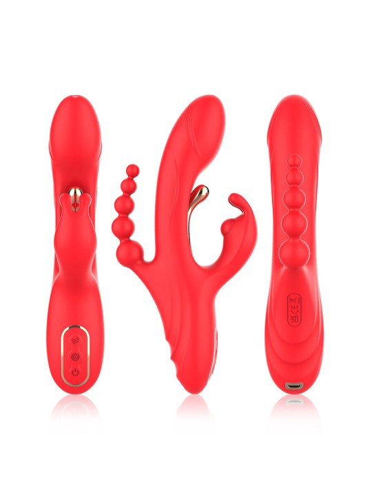 ARMONY VIBRADOR ESTIMULADOR PUNTO G Y CLITORIS ROJO