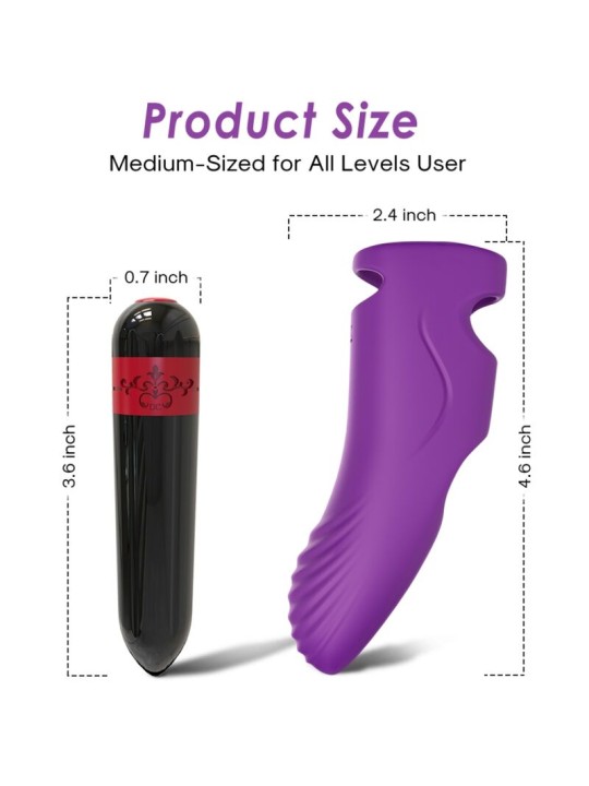 ARMONY AURORA VIBRADOR DEDAL VIOLETA