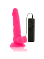 DIVERSIA DILDO REALISTICO FLEXIBLE CON VIBRACION ROSA 18 CM O 4 CM