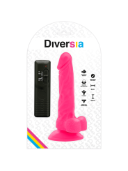 DIVERSIA DILDO REALISTICO FLEXIBLE CON VIBRACION ROSA 18 CM O 4 CM