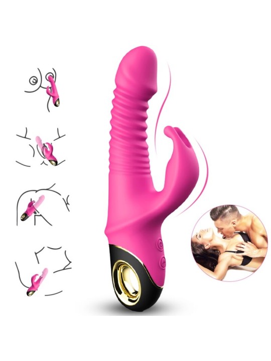 ARMONY ZING DILDO VIBRADOR RABBIT FUCSIA