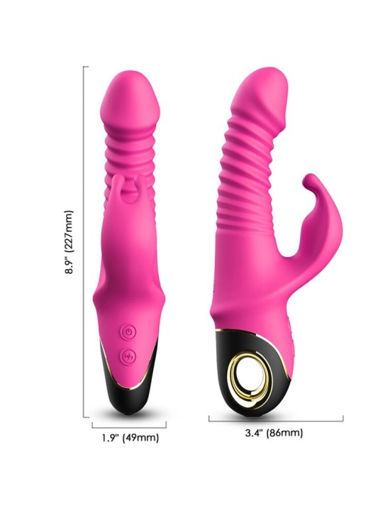 ARMONY ZING DILDO VIBRADOR RABBIT FUCSIA