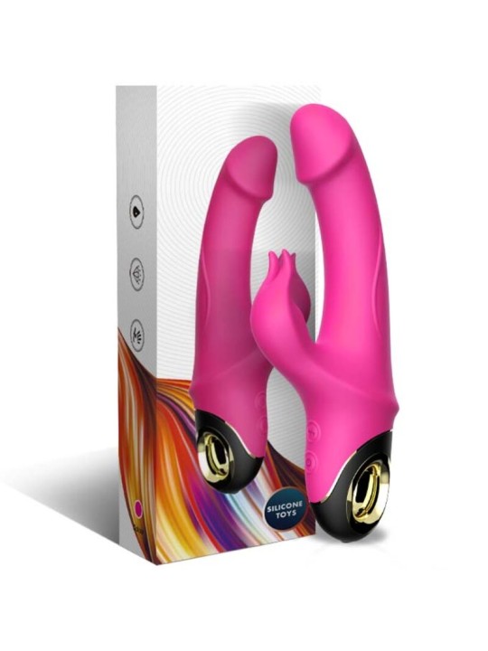 ARMONY METEROR DILDO VIBRADOR RABBIT ROTADOR FUCSIA