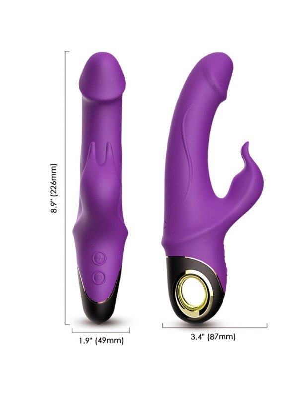 ARMONY METEROR DILDO VIBRADOR RABBIT VIOLETA