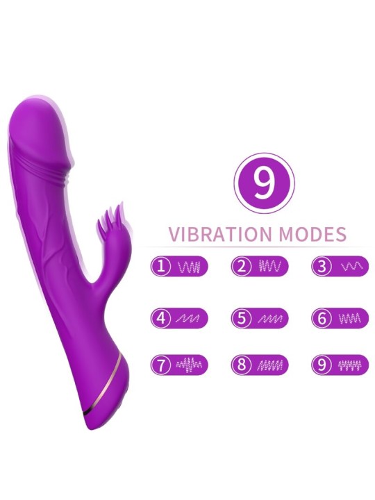 ARMONY DILDO VIBRADOR RABBIT SILICONA VIOLETA