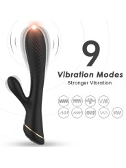ARMONY VIBRADOR RABBIT SILICONA NEGRO