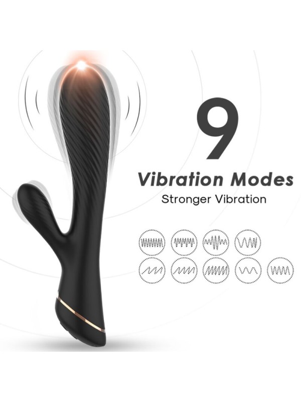 ARMONY VIBRADOR RABBIT SILICONA NEGRO