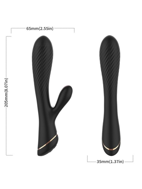 ARMONY VIBRADOR RABBIT SILICONA NEGRO