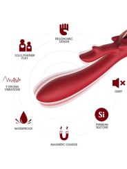 ARMONY ELK VIBRADOR RABBIT CURVO RED