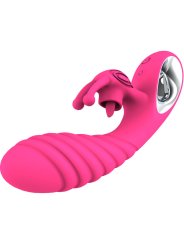 ARMONY VICKY VIBRADOR RABBIT CON LENGUA PULL RING FUCSIA