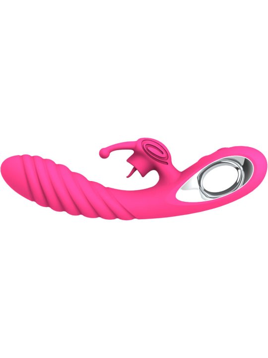 ARMONY VICKY VIBRADOR RABBIT CON LENGUA PULL RING FUCSIA