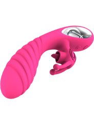 ARMONY VICKY VIBRADOR RABBIT CON LENGUA PULL RING FUCSIA