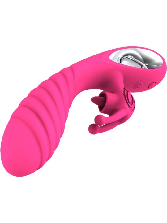 ARMONY VICKY VIBRADOR RABBIT CON LENGUA PULL RING FUCSIA