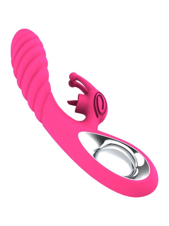 ARMONY VICKY VIBRADOR RABBIT CON LENGUA PULL RING FUCSIA