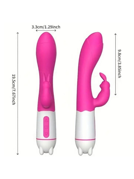 ARMONY HAPPY VIBRADOR ESTIMULADOR RABBIT FUCSIA
