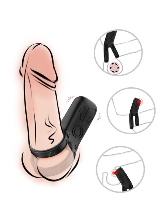 ARMONY DOBLE ANILLO VIBRADOR NEGRO