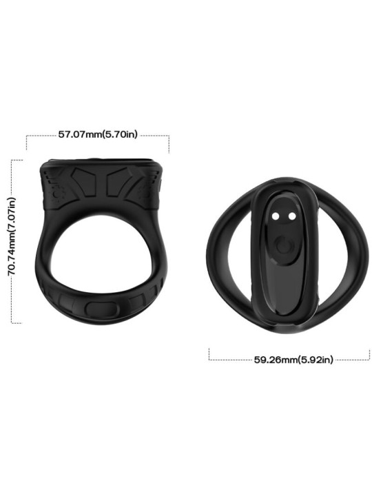 ARMONY ANILLO VIBRADOR MULTIPOSICION NEGRO