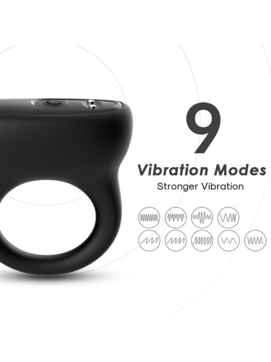 ARMONY ANILLO VIBRADOR NEGRO