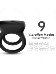 ARMONY DOBLE ANILLO VIBRADOR NEGRO