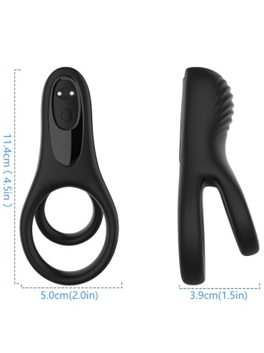 ARMONY DOBLE ANILLO VIBRADOR NEGRO