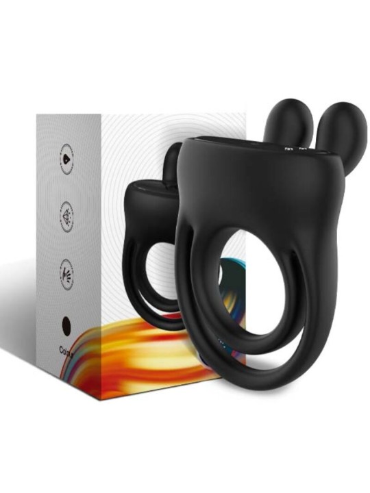 ARMONY ANILLO VIBRADOR RABBIT NEGRO