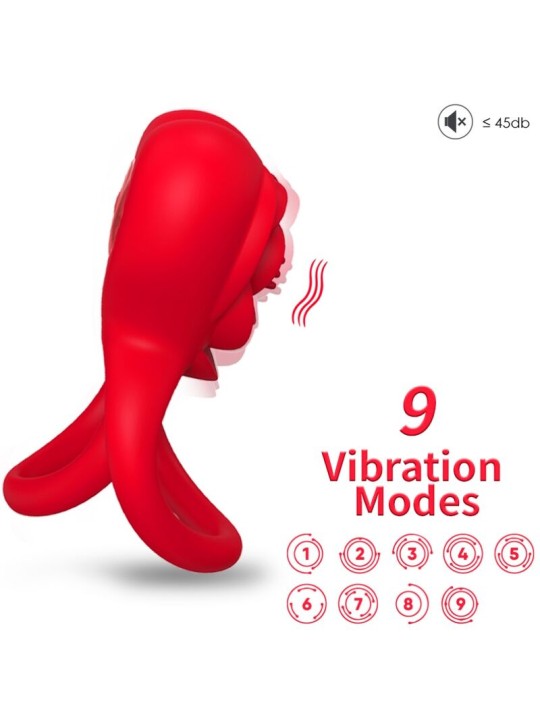 ARMONY ANILLO VIBRADOR CORAZON ROJO