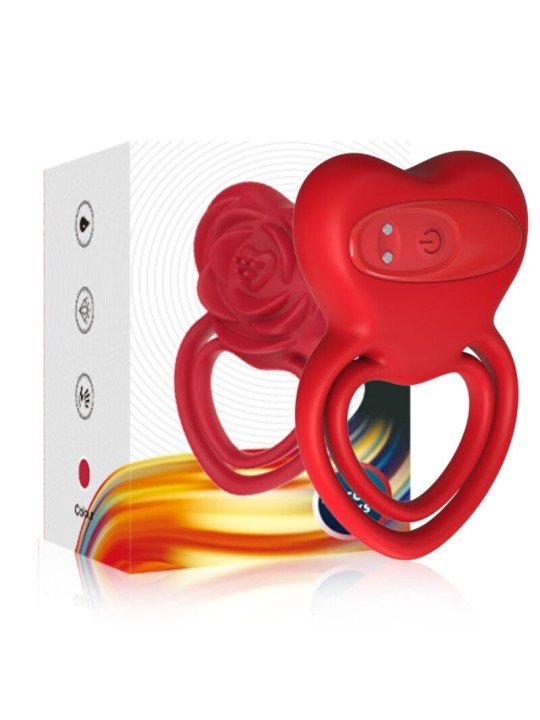 ARMONY ANILLO VIBRADOR CORAZON ROJO
