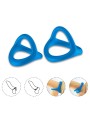 ARMONY TRESOR ANILLO DOBLE SILICONA AZUL