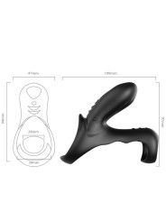 ARMONY RANGER ANILLO DOBLE VIBRADOR PAREJA NEGRO