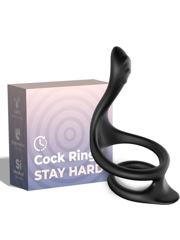 ARMONY TAIL ANILLO DOBLE ANAL NEGRO
