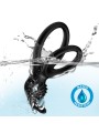 ARMONY TRAVELER ANILLO DOBLE VIBRADOR PAREJA RABBIT NEGRO