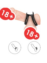 ARMONY DUALRING ANILLO DOBLE ELASTICO NEGRO