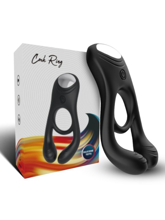 ARMONY VEYRON ANILLO VIBRADOR DOBLE PINZA CONTROL REMOTO NEGRO